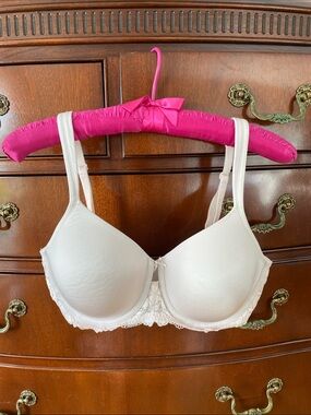 Talbots cream Lace-Trim Everyday Underwire T-Shirt Bra